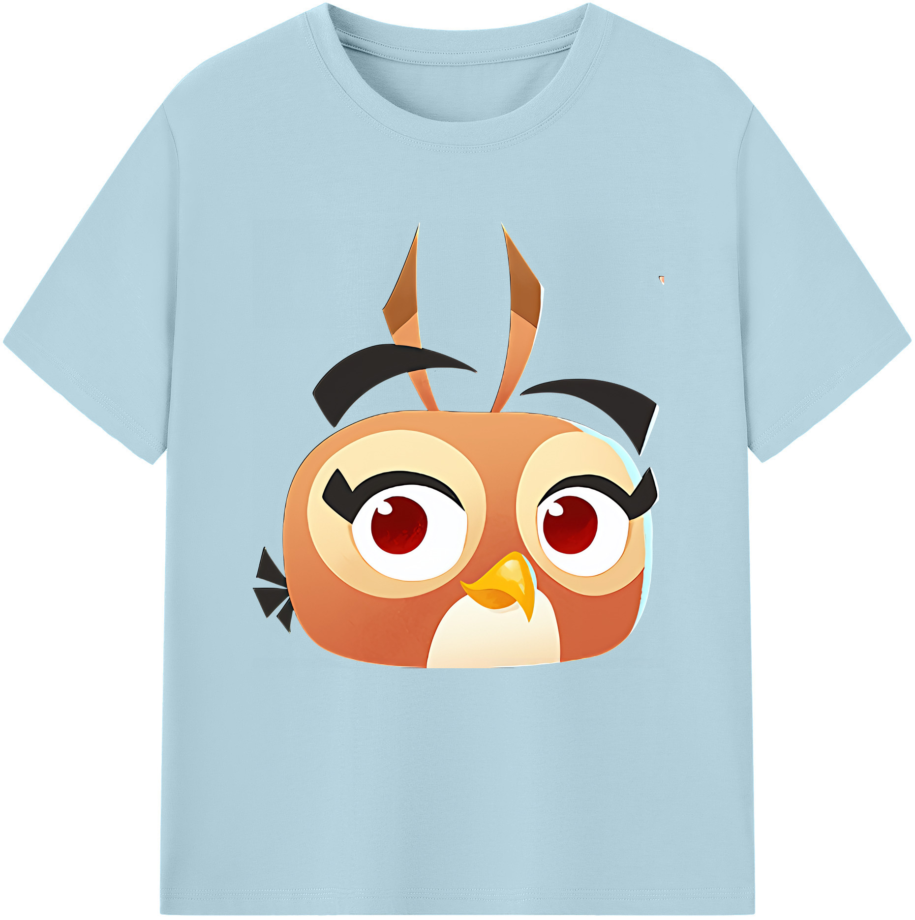 （画像用） Angry Birds アングリーバード 綿100％半袖Tシャツ（フロントプリント）